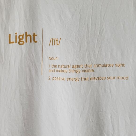 ZYIA Active Light Muscle Tee Size Medium White Gold - Picture 3 of 6